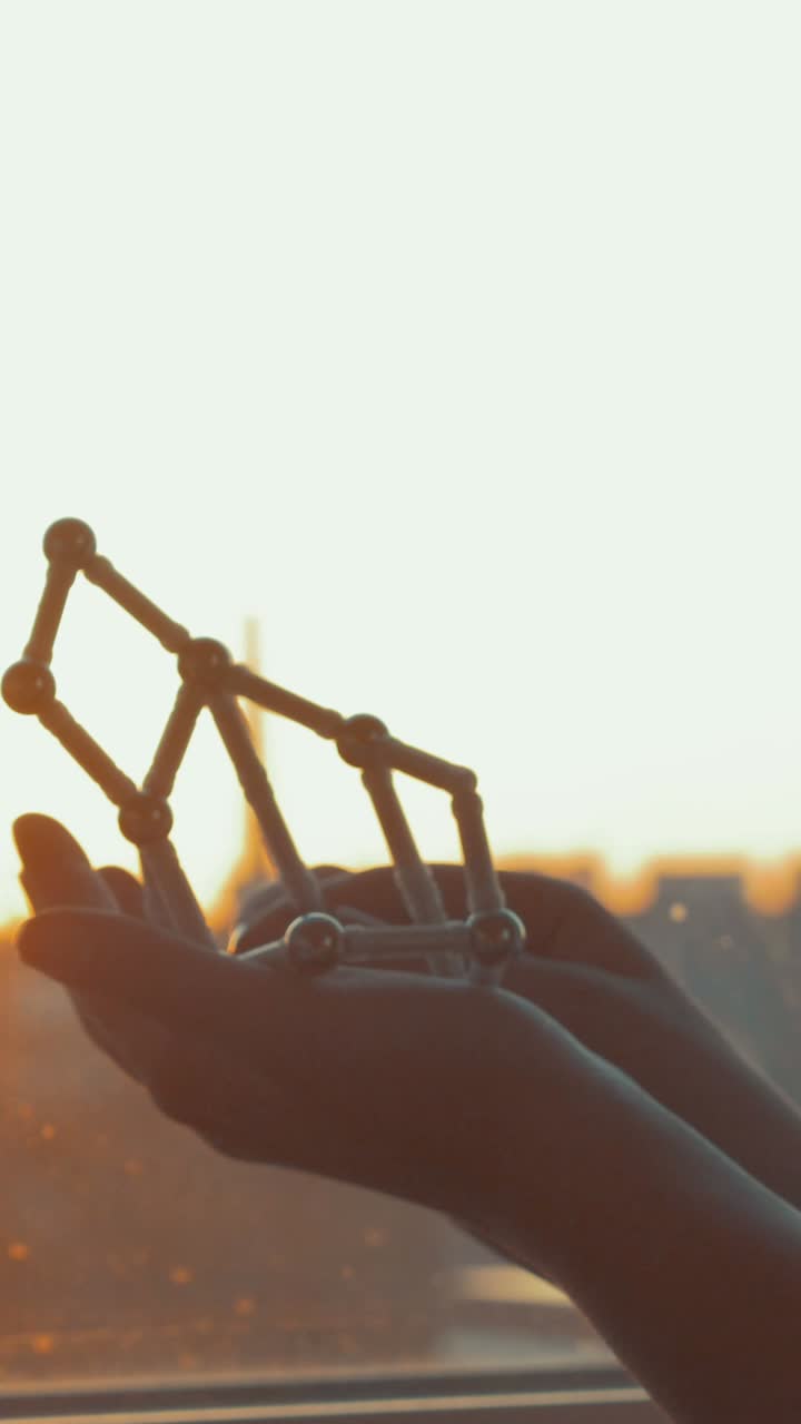 Geometric Model at Sunset