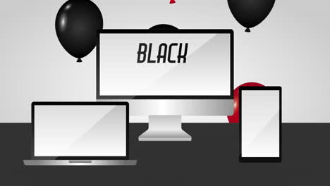 black friday ofrece etiquetas con aparatos tecnológicos
