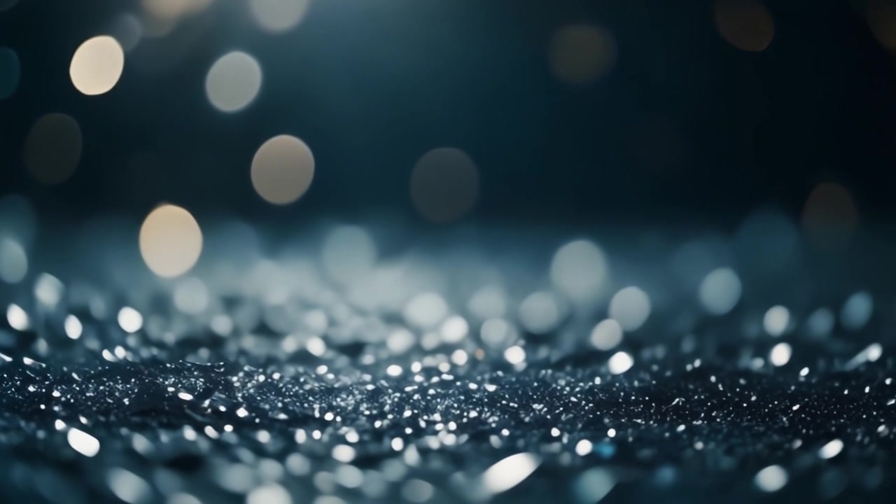 Sfondo Astratto di Glitter Argentato Scintillante e Luci Bokeh