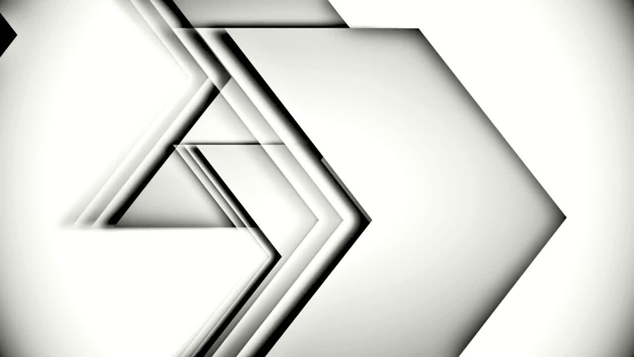 Dynaaminen mustavalkoinen geometristen nuolten animaatio