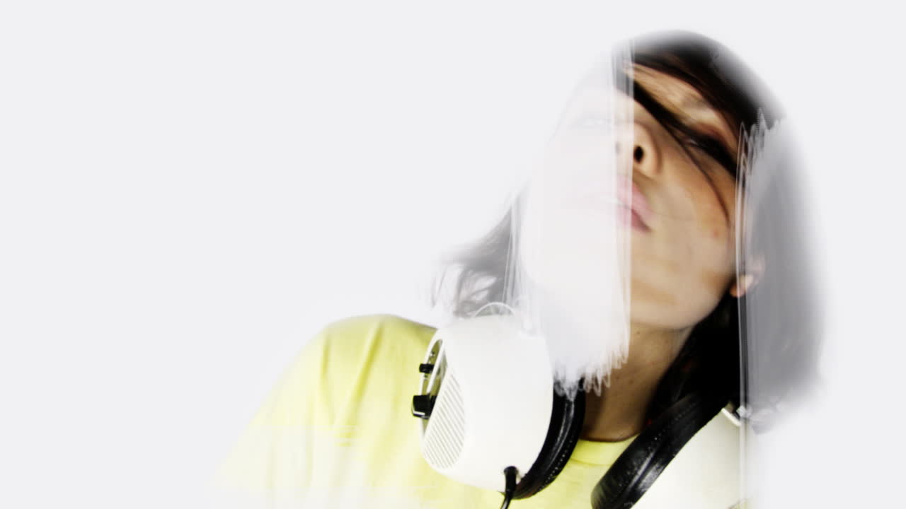 여자 글리치 미친 02