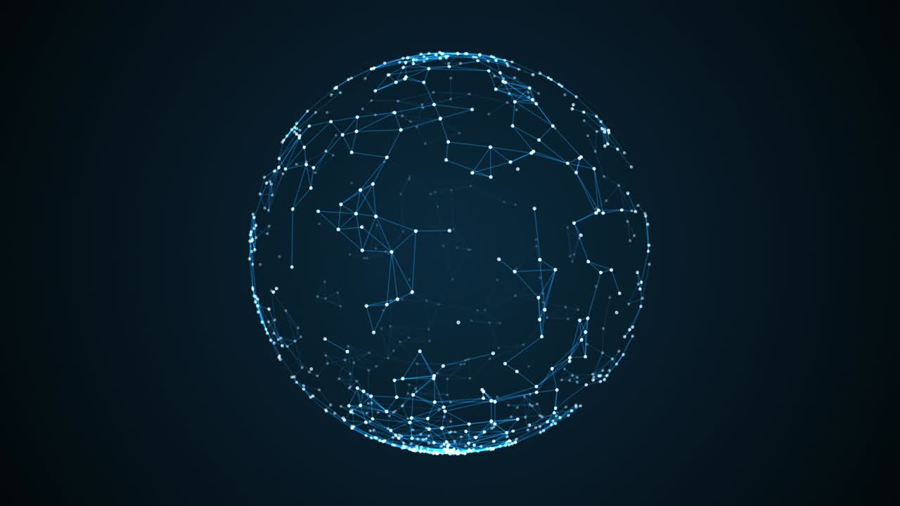 energy ball, abstract animation of future shape