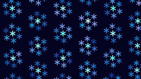 Abstract-neon-snowflakes-pattern