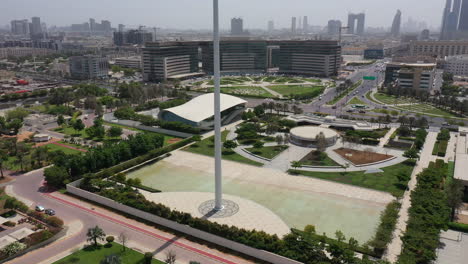 aerial view of dubai's etihad museum