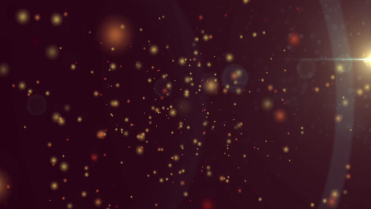 animación de puntos amarillos que se mueven sobre un fondo marrón