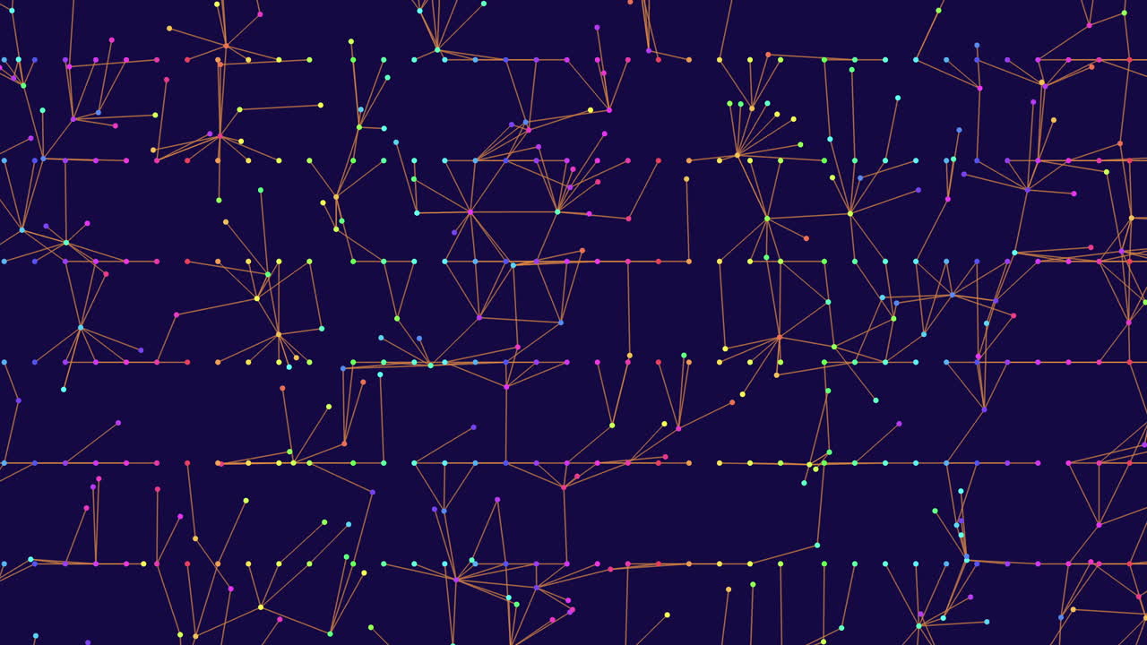 Colorful spider web a vibrant and intricate display of interconnected lines