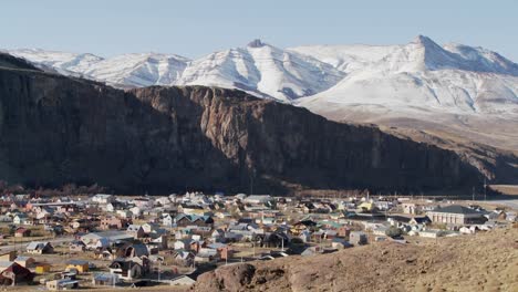 the town of el chalten in one of the most remote regions of patagonia