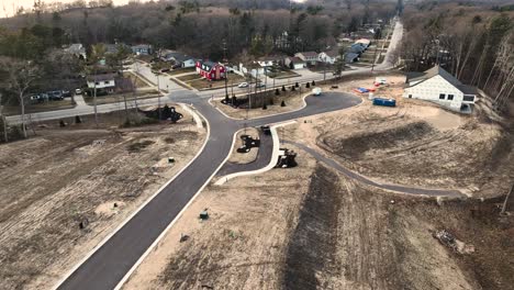 new builds in a housing development in muskegon, mi