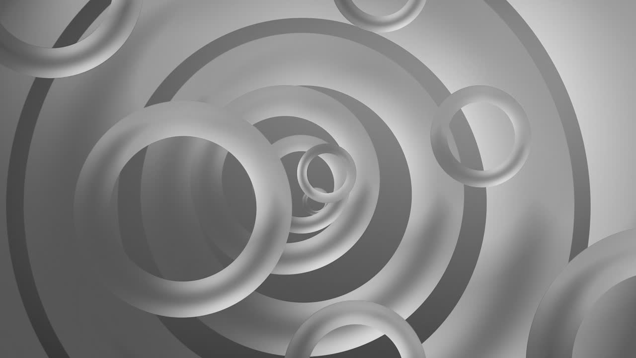 Abstract Grey Circles Tunnel