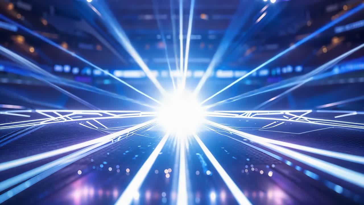 Abstract Stadium Lights