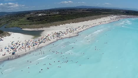 Rosignano-Solvay,-aerial-view-of-Spiagge-Bianche