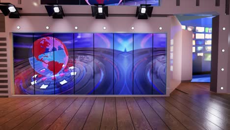 3d virtual tv studio news