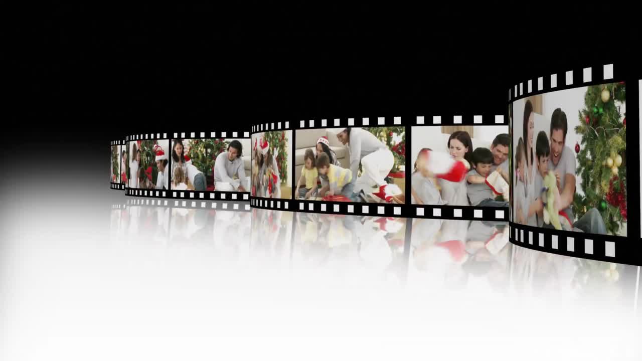 크리스마스 때의 가족