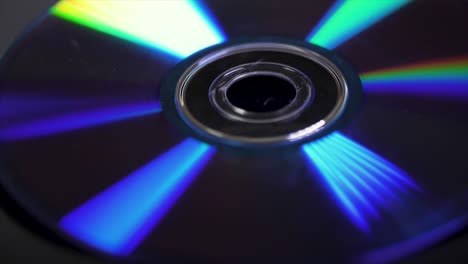 close-up of a dvd