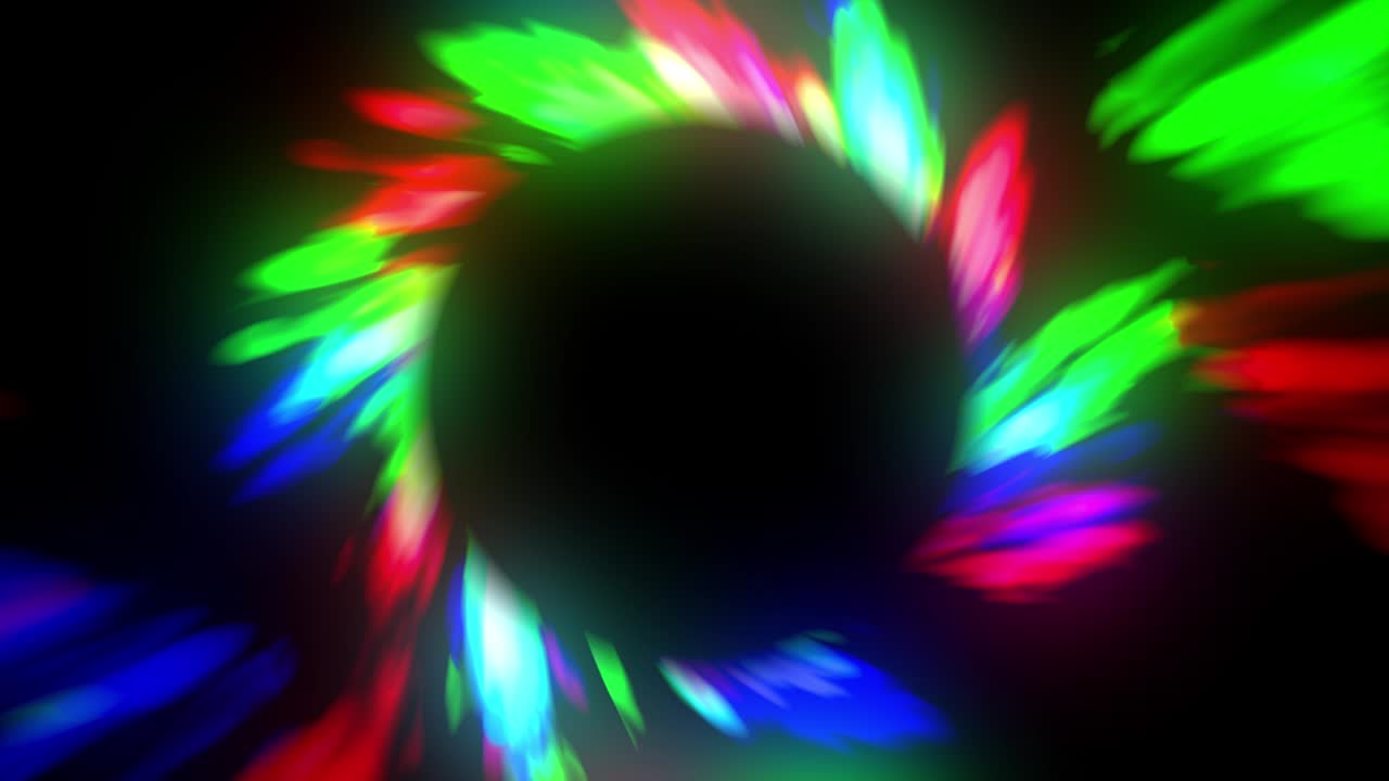 el agujero de curvatura de color material de bucle animación gráficos de movimiento