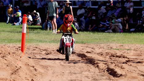 young rider competing in a motocross race