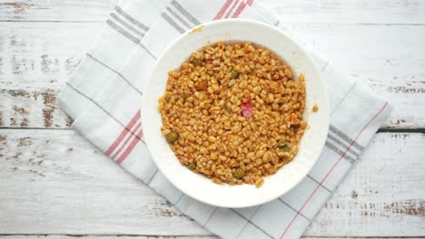 bulgur with vegetables