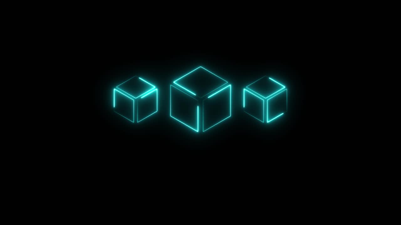 Neon Cubes
