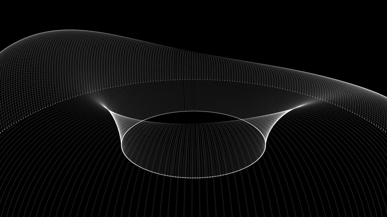 Particelle Curve Oscillatore Cerchio movimento astratto