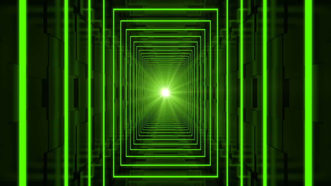 bucle de túnel verde