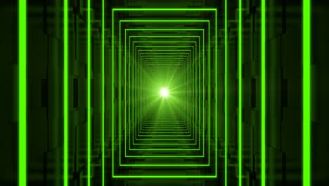bucle de túnel verde