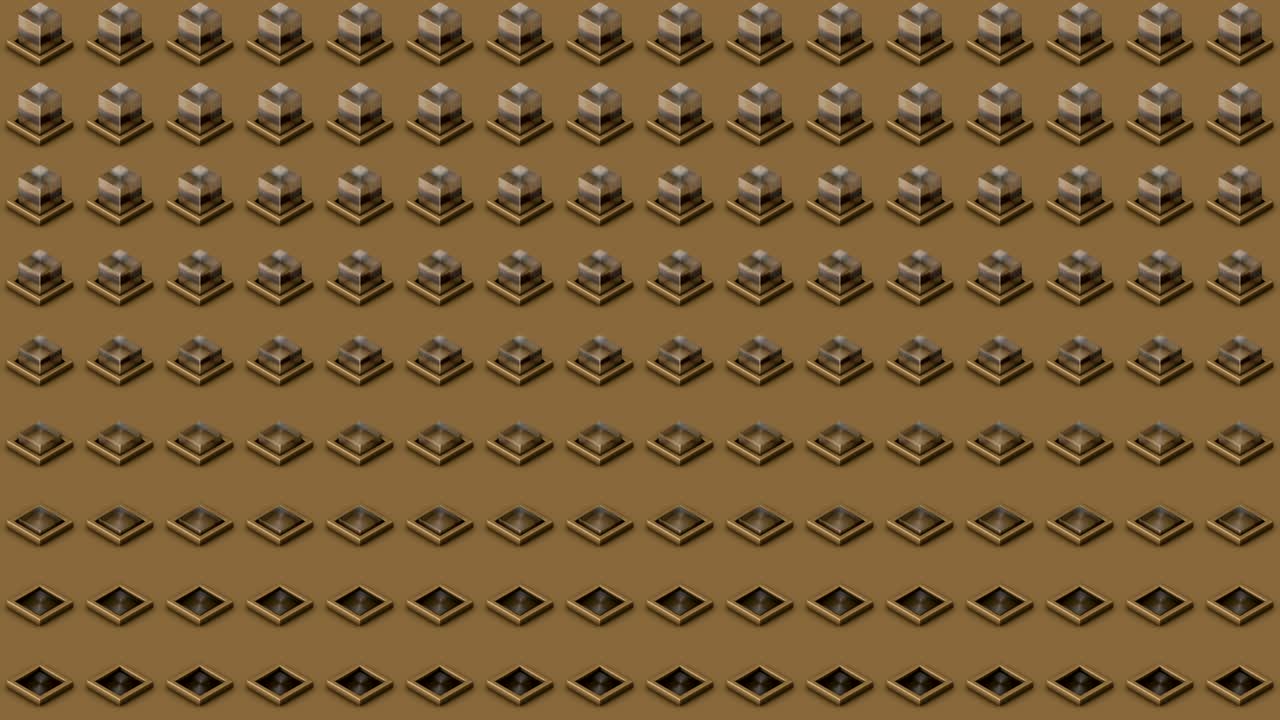 fondo isométrico abstracto cubos de vidrio botones onda horizontal