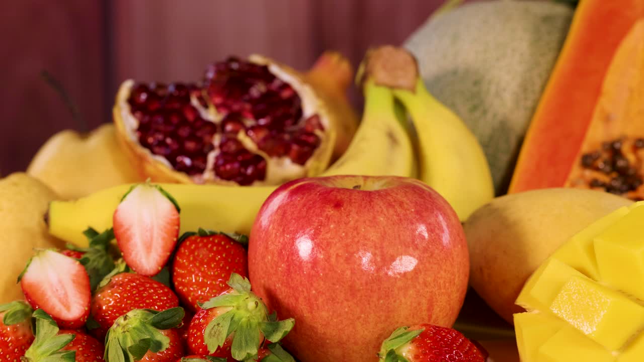 A vibrant assortment of fresh fruits
