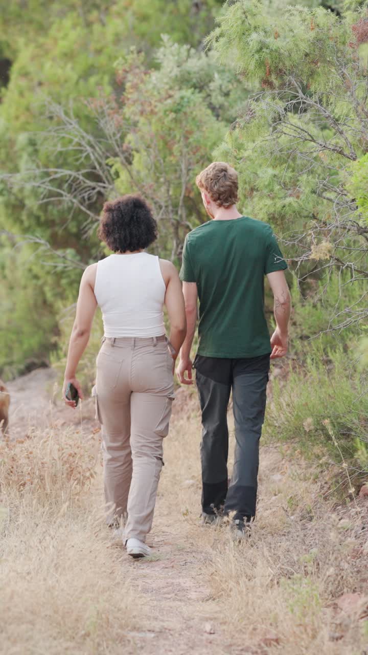 Couple Walking on a Trail