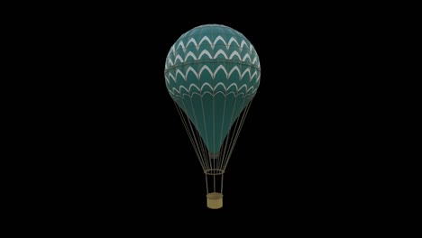 a spinning hot air balloon twirled gracefully against the bright sky, its vibrant colors creating a mesmerizing dance as it floated effortlessly above the scenic landscape.