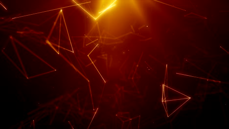 plexus abstracto de red títulos de tecnología ciencia de fondo bucle