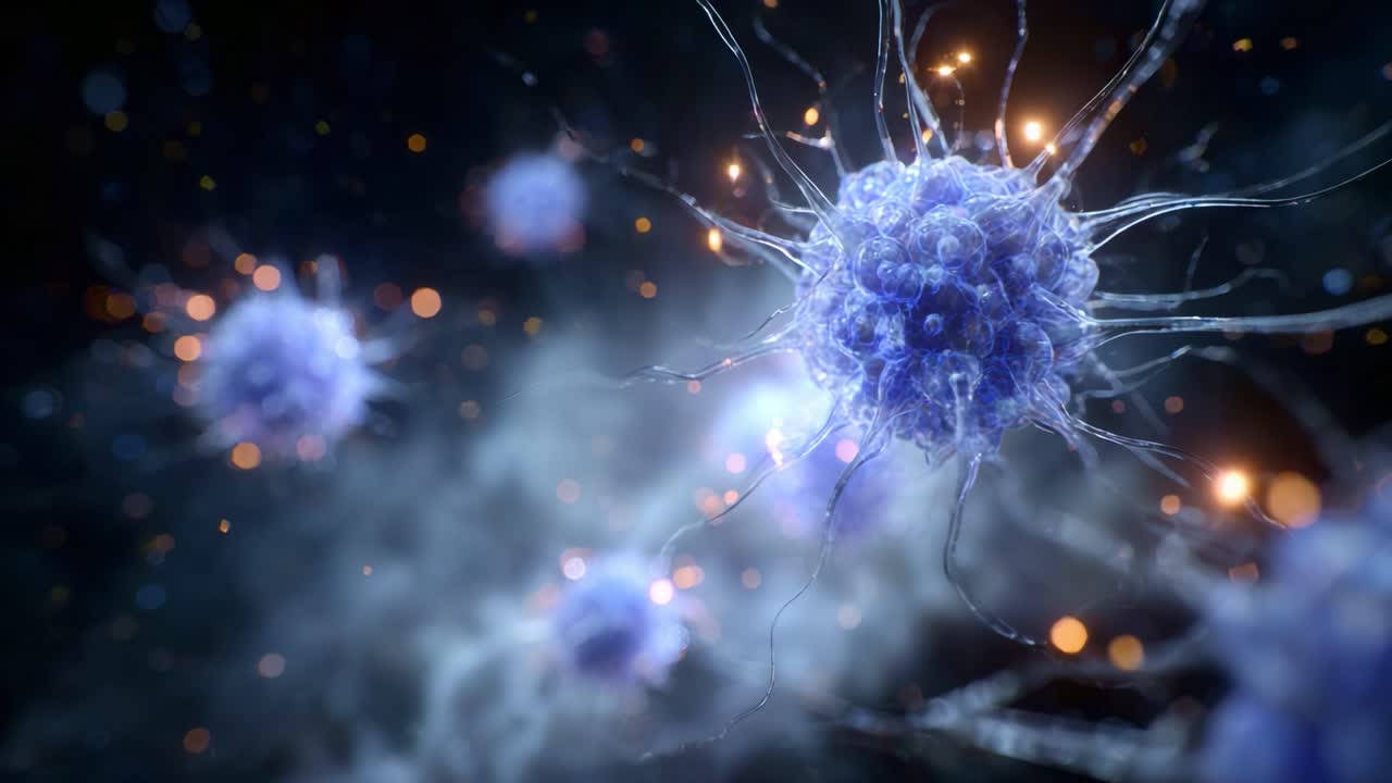 Stunning Close-Up of Microorganisms in Motion, Showcasing Vibrant Colors and Intricate Structures of Biological Cells Under a Microscopic Lens