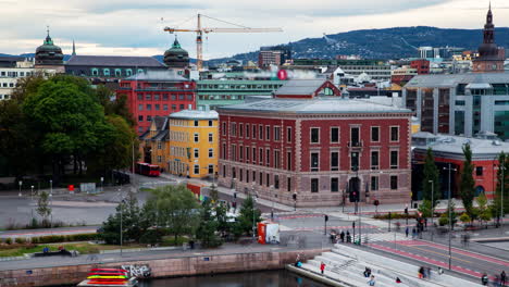 oslo downtown timelapse traffic flow