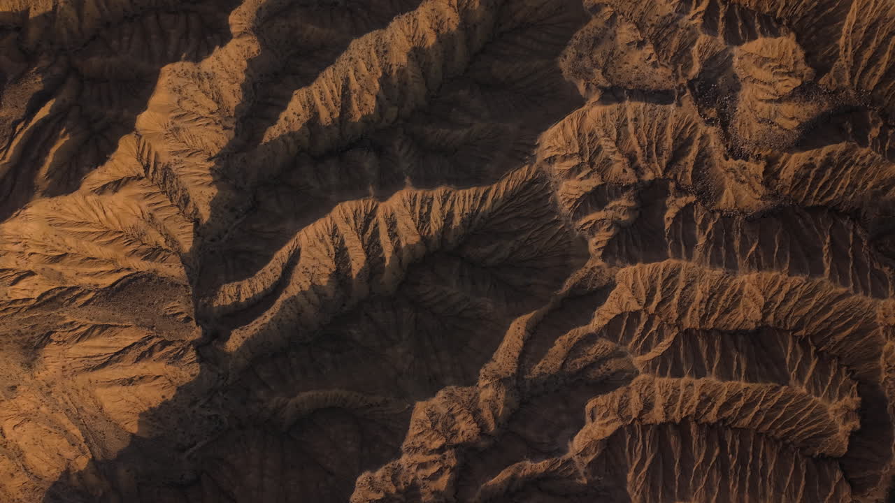 Aerial View Of Canyon Landscape In Kyrgyzstan - Drone Shot