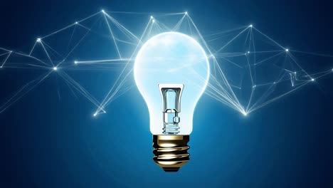 Light Bulb with Network Connections: A Symbol of Innovation and Inspiration