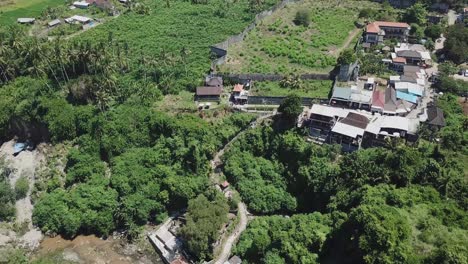 Flying-over-the-road-in-the-jungle