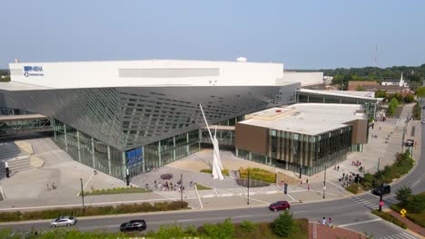 exterior of rupp arena, iconic sports and entertainment venue in lexington, kentucky