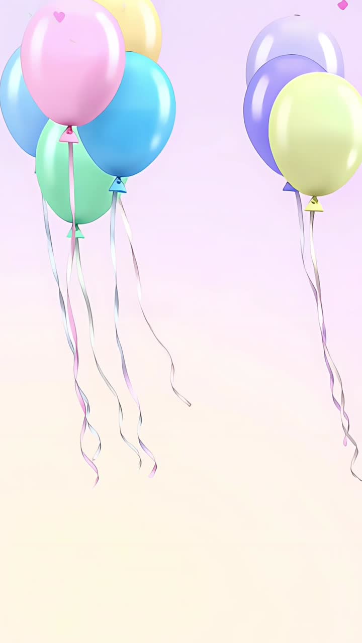 Sfondio di compleanno con palloncini
