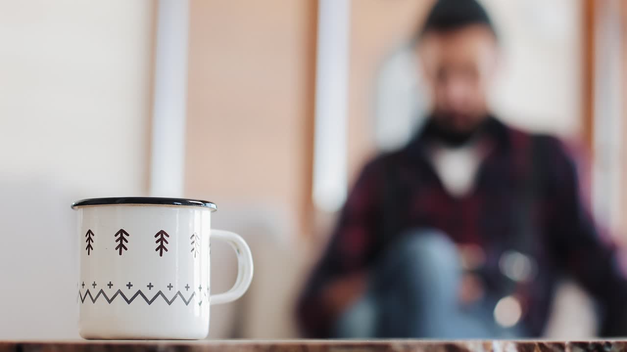 Man Relaxing with Coffee