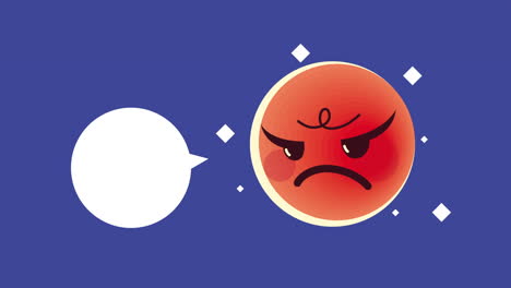 angry emoji with speech bubble