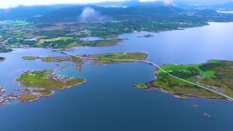 atlantic ocean road aerial photography.