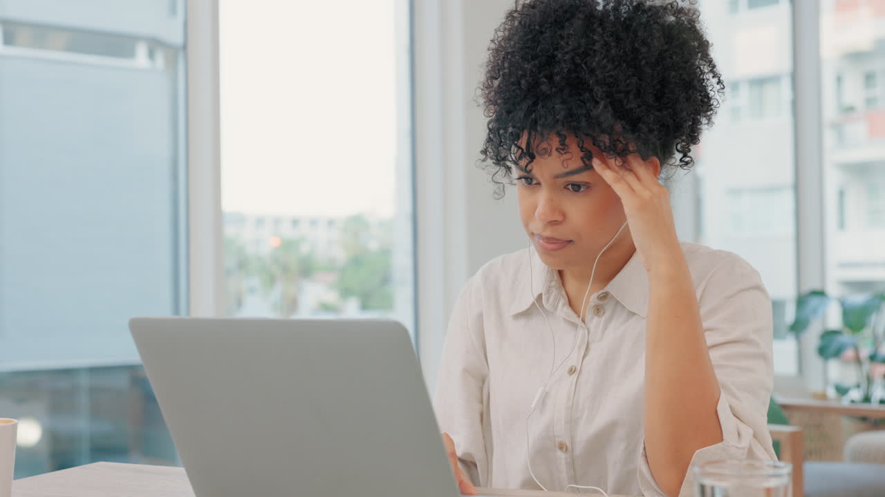 Stressed, tired and overworked freelancer working
