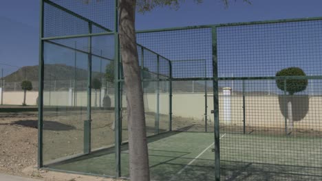 tennis court in spain on a golf resort