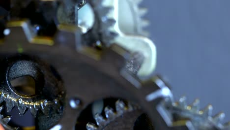 engranajes de reloj mecánicos retro oxidados
