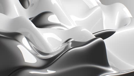 abstract background luxury cloth or liquid wave. mockup white background, silk cloth or satin  material abstract white elegant wallpaper design. seamless loop animation