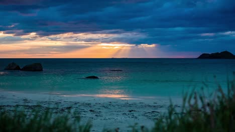 Sunset-over-the-sea-in-Norway