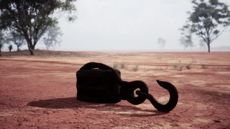 rusty hook in the australian outback