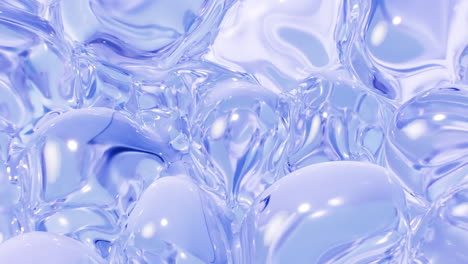 inflating soft bubbles background, 3d rendering.