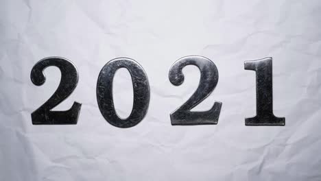 year number changing from 2021 to 2022, 2023, 2024 and 2025