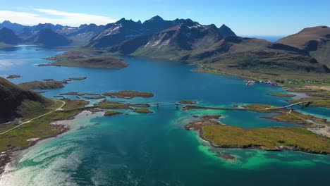 Playa-De-Las-Islas-Lofoten-Es-Un-Archipiélago-En-El-Condado-De-Nordland,-Noruega.