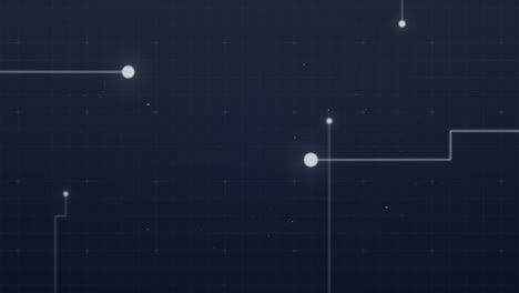 Animation-of-connecting-dots-over-grid-network-against-blue-background